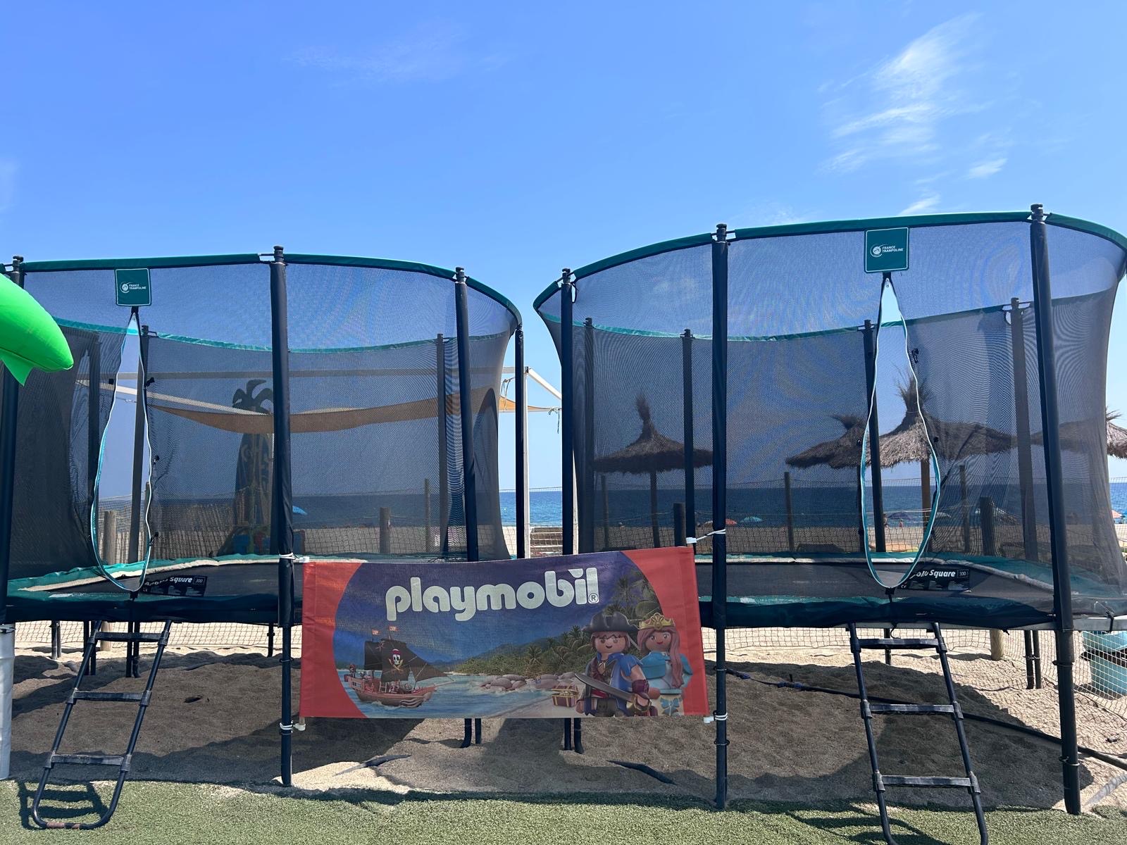 Zone trampolines